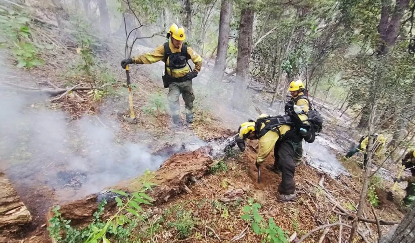 Brigadistas salteños siguen en Chubut combatiendo los intensos incendios forestales