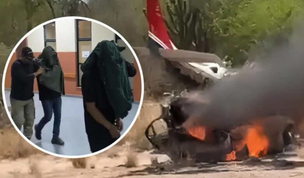 Era de un chef santiagueño el auto incendiado junto a a la narcoavioneta cáida en Rosario de la Frontera