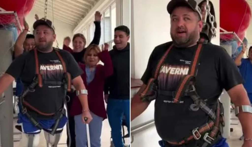 Perdió las piernas en un siniestro en la Avenida Paraguay y volvió a caminar con prótesis: "Los chicos del centro me dijeron que sí se podía, y me animé"