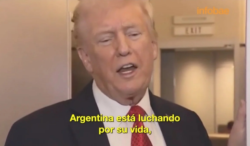 Donald Trump dice que los argentinos "están muriendo, están luchando por sus vidas"