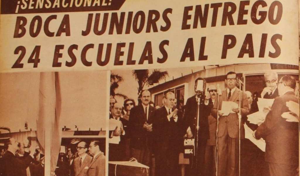 Cuando Boca Juniors construyó 23 escuelas en todo el país, en Salta lo hizo en un paraje en Rosario de la Frontera