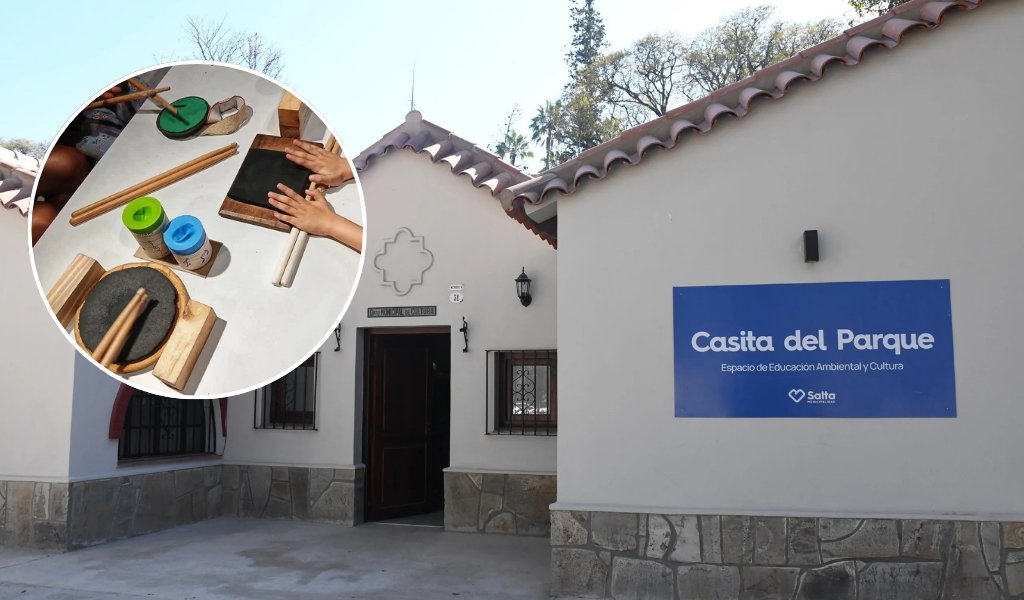 Continúa el taller de percusión con materiales reciclados en la Casita del Parque San Martín