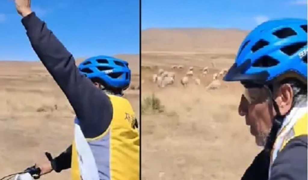 La Fuerza de la Fe: Vicente Cruz tiene 64 años y recorre en bicicleta miles de kilómetros desde Perú para llegar a la Catedral de Salta
