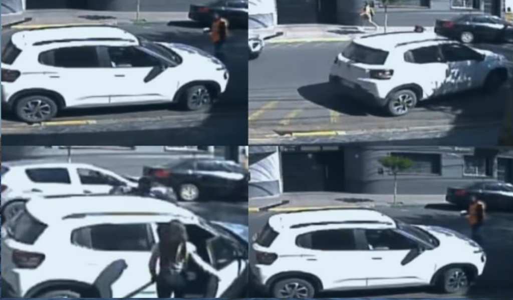 Indignante. Sobre calle Leguizamón un permisionario fue atropellado por un conductor que no quiso pagarle