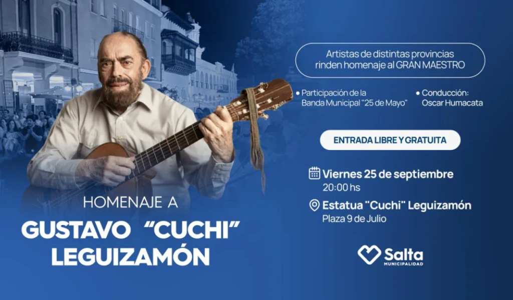 La Ciudad de Salta rendirá homenaje al “Cuchi” Leguizamón con una gran velada