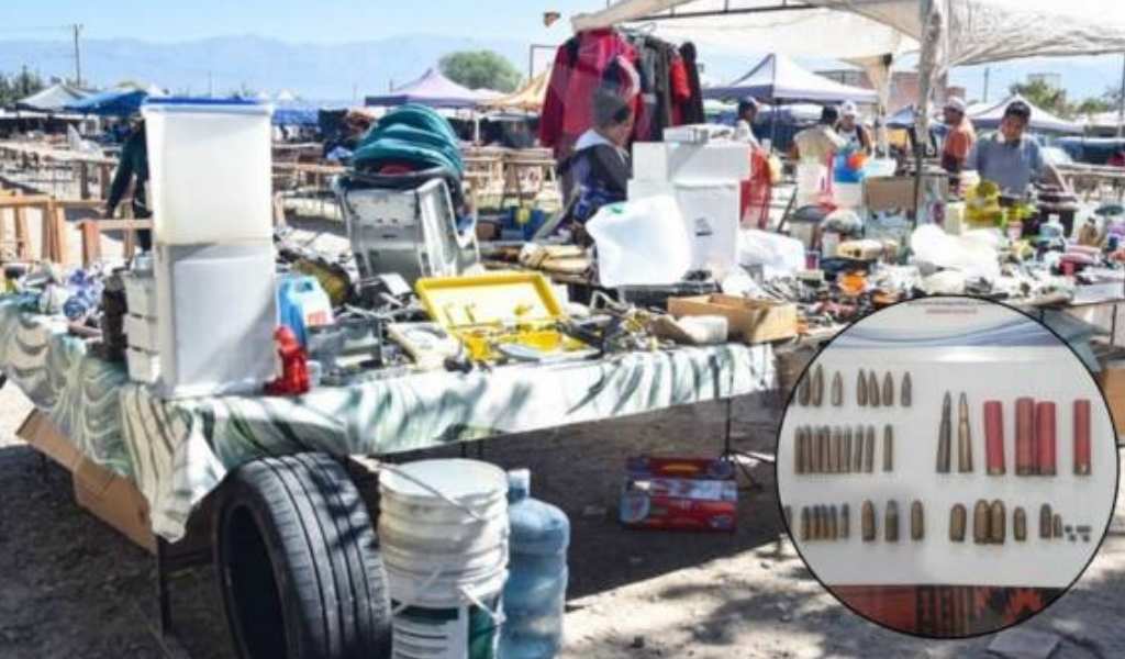 Detienen en Salta a un feriante de barrio Solidaridad por ofrecer municiones de diferentes calibres
