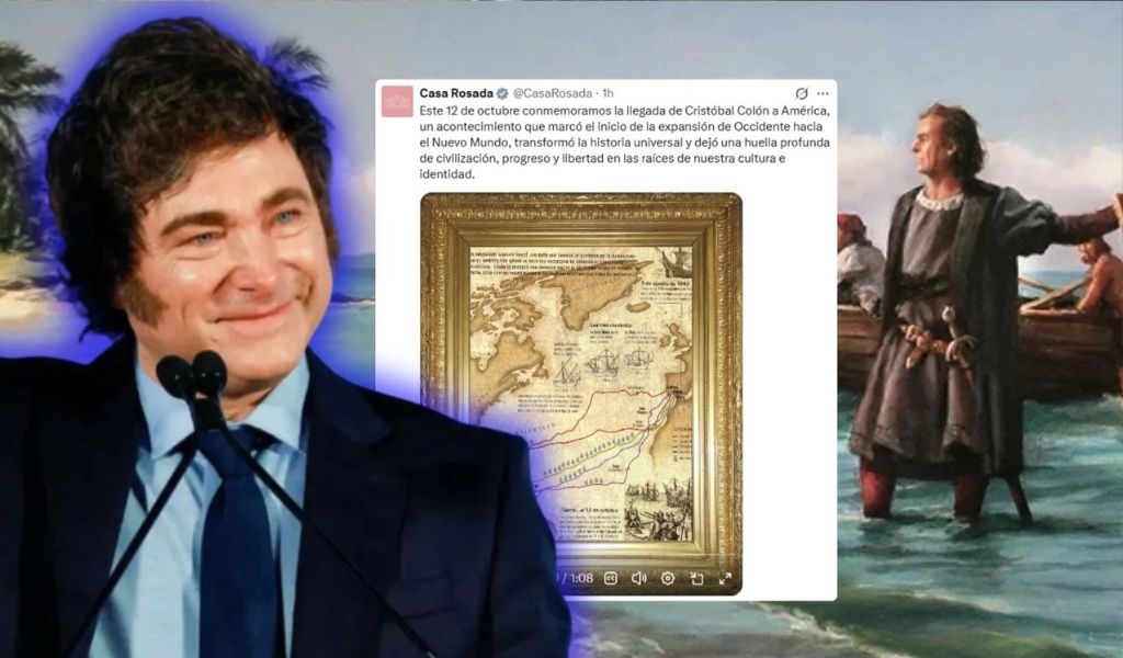 Día de la Raza: Milei vinculó la llegada de Cristóbal Colón con los valores de la civilización occidental, el progreso y la libertad.