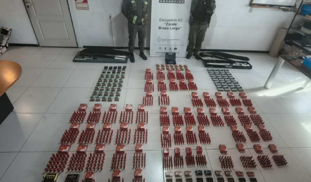 Gendarmería secuestró municiones, cartuchos y  armas enviadas por encomienda a Salta y otras 3 provincias