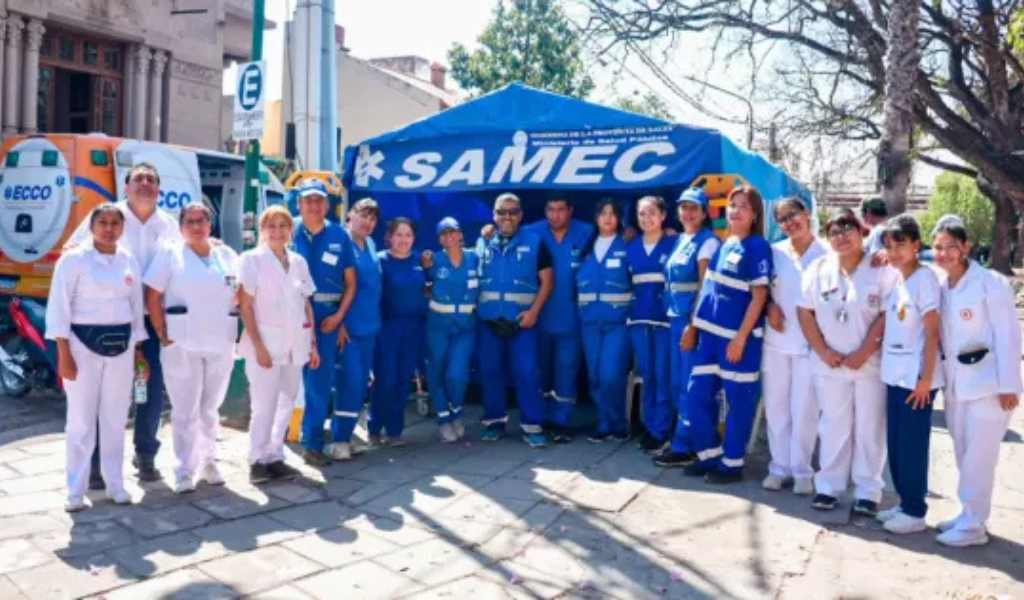 El SAMEC brindó más de 900 atenciones durante la procesión del Señor y la Virgen del Milagro