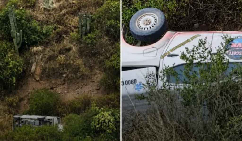 Cuesta del Obispo: Una camioneta cayó 30 metros por un barranco en Salta y sus ocupantes sobrevivieron