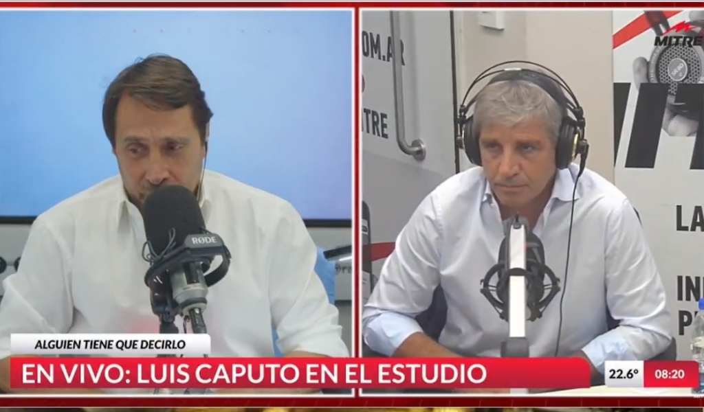 Caputo: "En termino de dólares, las jubilaciones crecieron fuertemente"