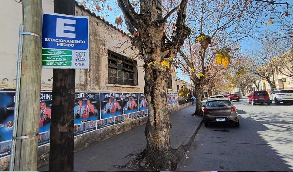 Se habilitan nuevas calles para estacionar en la ciudad de Salta desde las 21 hs del viernes hasta las 6 de la mañana del lunes