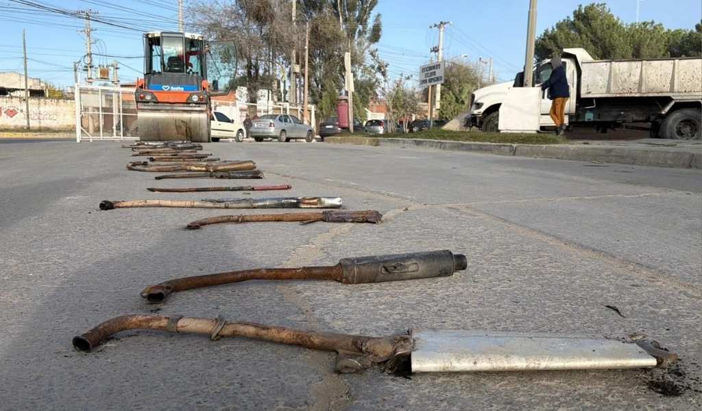 El Municipio de Salta destruyó 40 caños de escapes que ocasionaban ruidos molestos