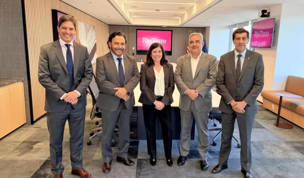 En Nueva York, Sáenz anunció el inicio de las exportaciones de litio de Rio Tinto desde Salta con el proyecto Rincón