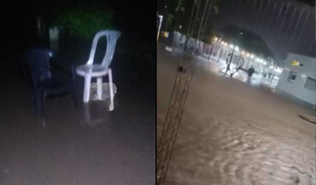 Tremendo temporal azotó Las Lajitas dejando calles anegadas, viviendas inundadas y barrios completamente bajo el agua