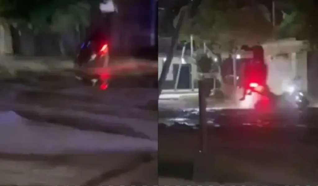 Insólita persecución en Tartagal: dos policías motorizados y el sospechoso cayeron en el mismo pozo