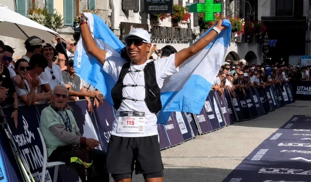 El atleta salteño Santos Rueda  hizo historia de nuevo: Terminó entre los 20 mejores del Ultra Traing Mont Blanc en Europa