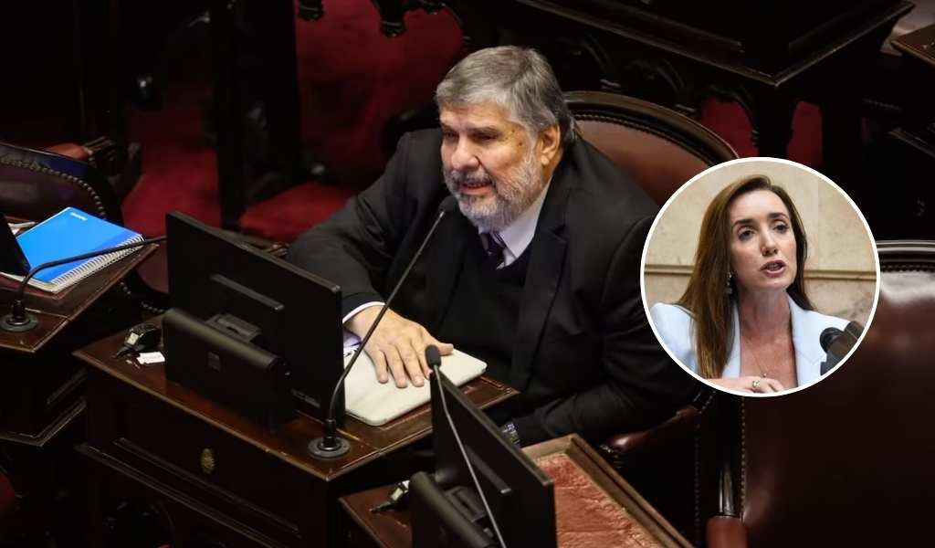 Mayans habló de los cruces en el Senado y aseguró que Villarruel “dice que va a ser candidata a presidenta”