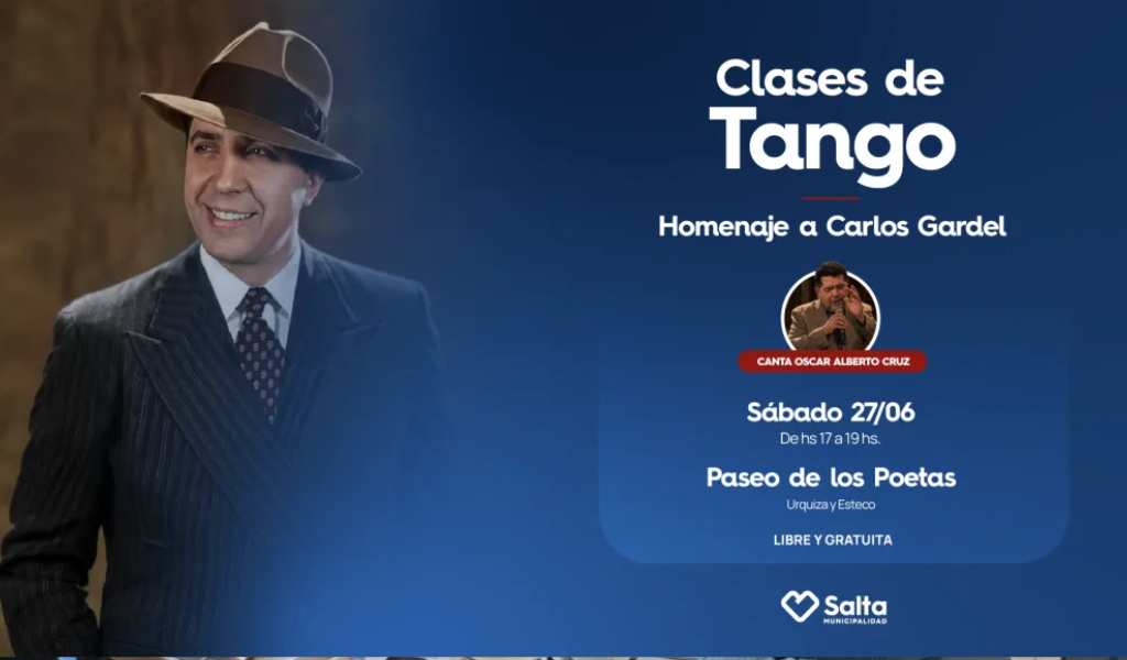El Paseo de los Poetas invita a disfrutar de una tarde de tango en homenaje a Gardel: Será este sábado 27 de Junio