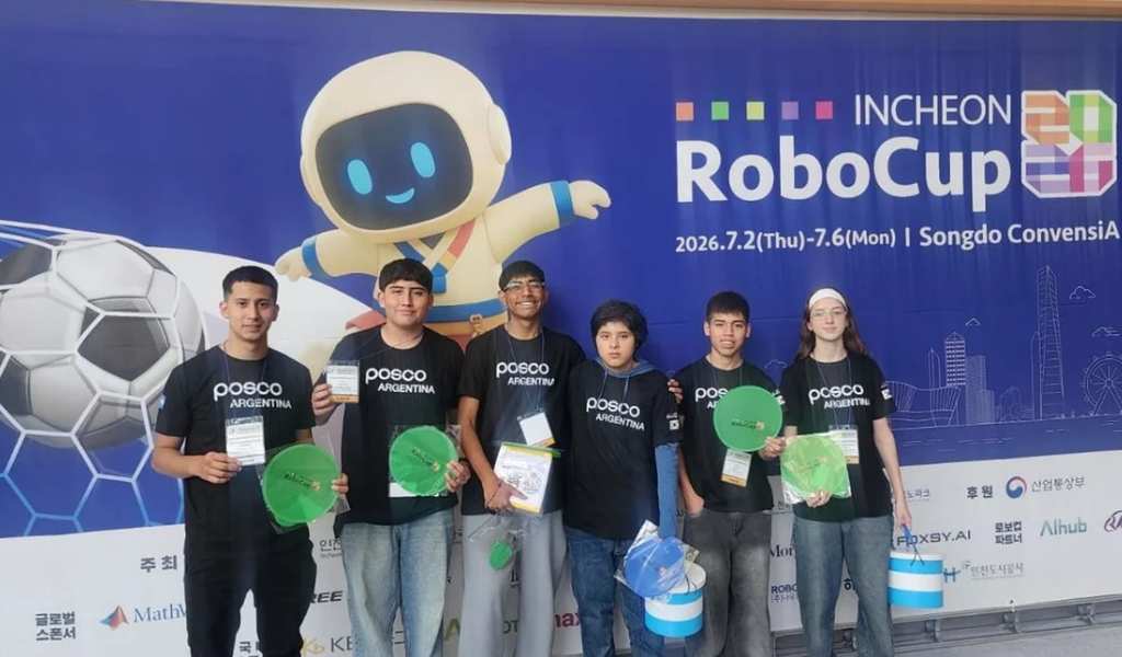 Cinco jovenes salteños ya compiten en el Mundial de Robótica de Corea "RoboCup 2026"