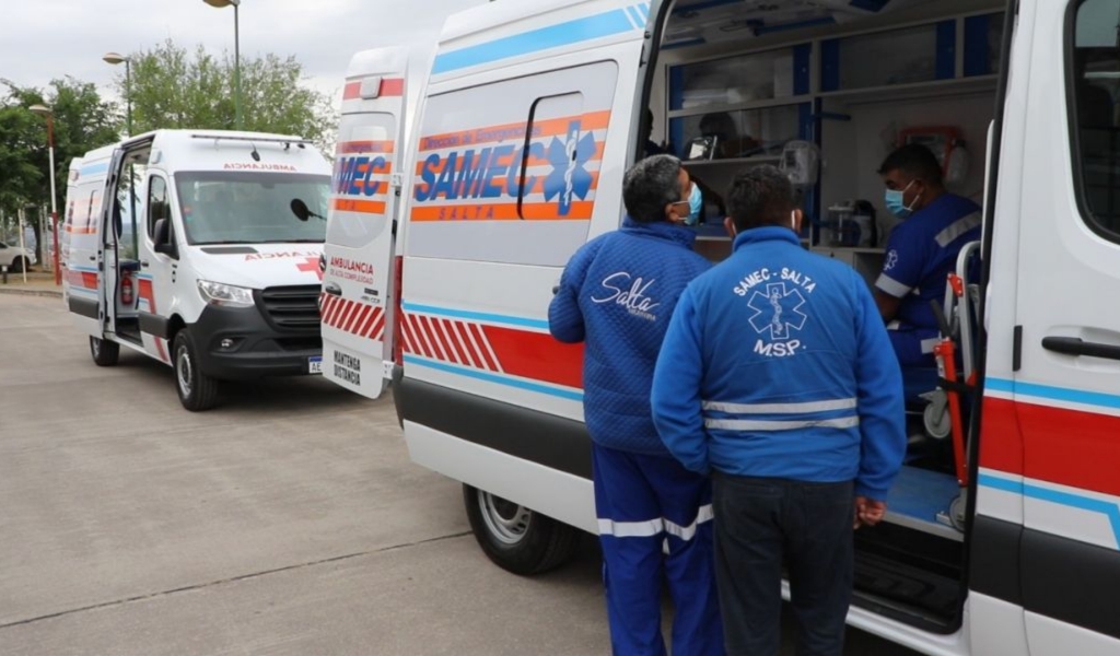 Durante el partido Argentina-Egipto el SAMEC en Salta tuvo que atender desde accidentados hasta colapsos nerviosos