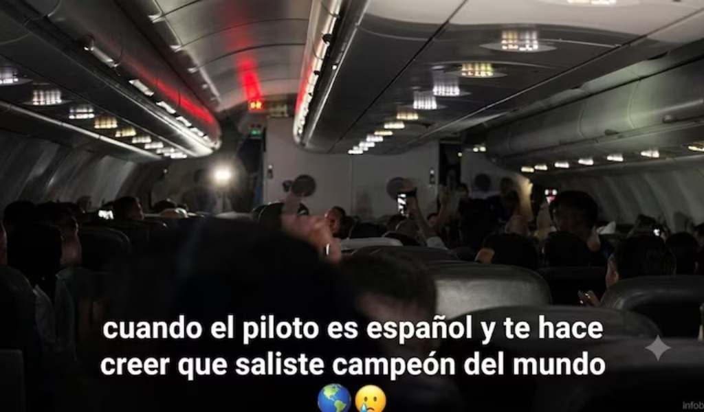 Una broma de mal gusto: un piloto español le hizo creer a pasajeros argentinos que habían ganado el Mundial