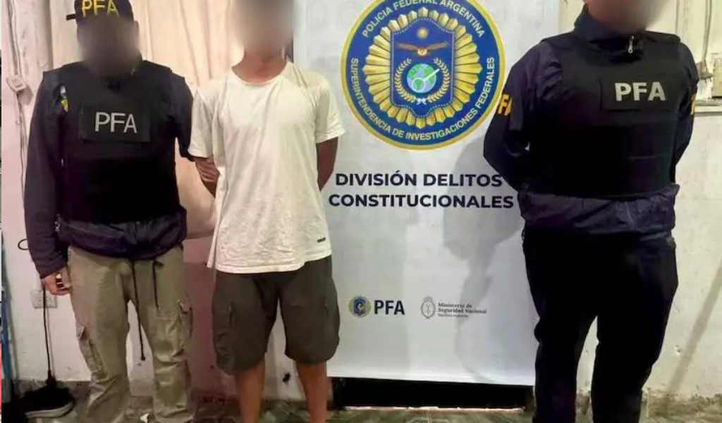 La Policía Federal detuvo a un joven acusado de amenazar de muerte a Milei en las redes