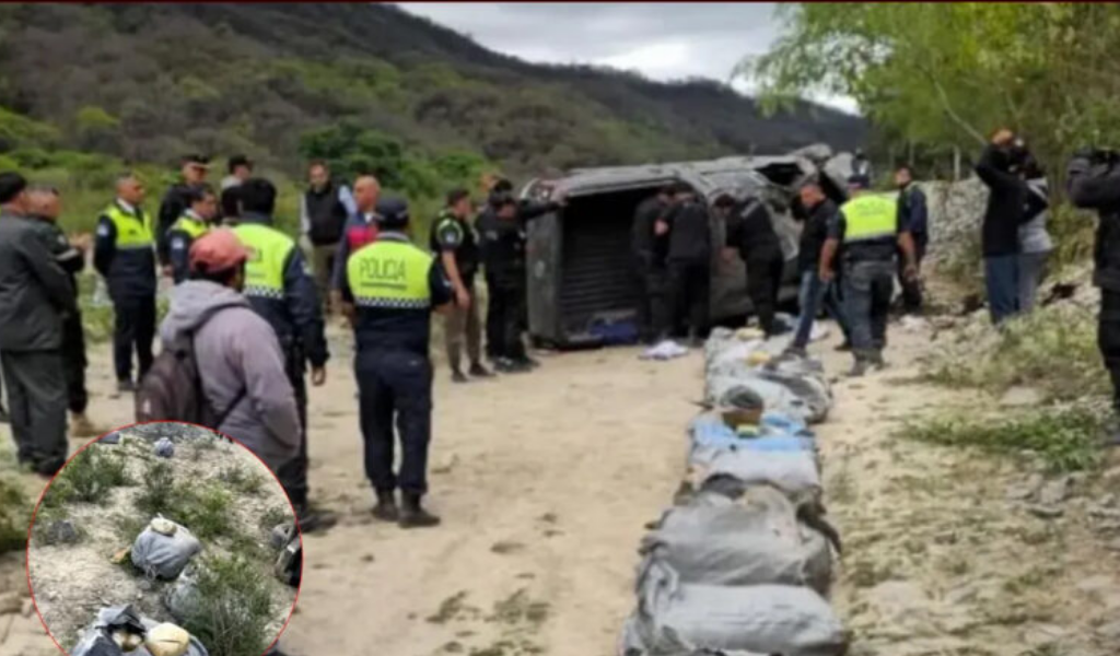 Una camioneta con 120 kilos de marihuana volcó luego de intentar evadir un control policial en el sur de Salta