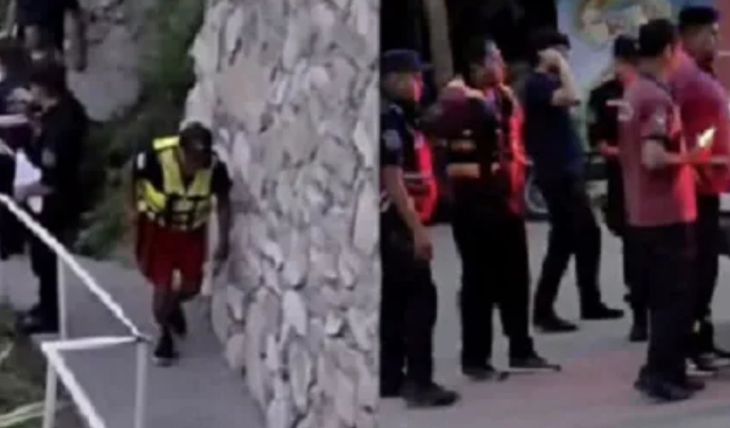 Un borracho se tiró del puente del Cabra Corral, fue rescatado pero terminó mordiendo a un policía