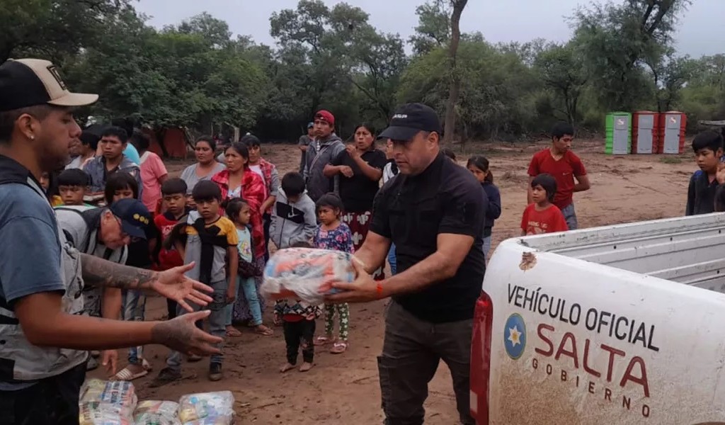 El trabajo del Gobierno de Salta en el norte es de 24 horas para atenuar las consecuencias de la crecida del río Pilcomayo