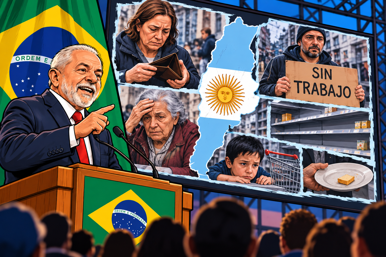 Lula da Silva ataca a Flávio Bolsonaro con un spot sobre pobreza y desempleo en Argentina: "Es su plan económico"