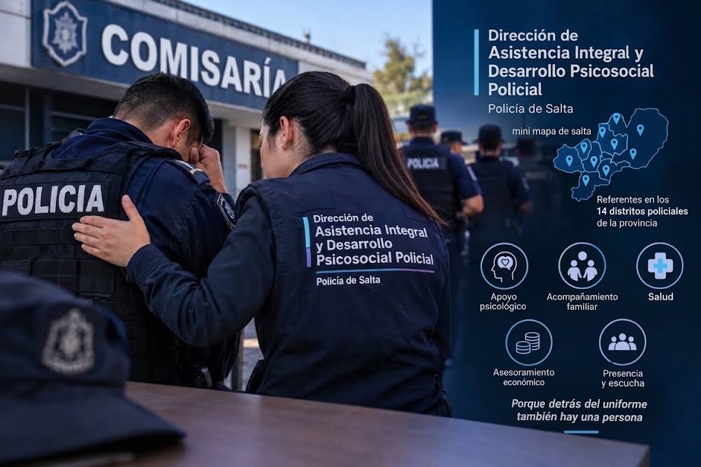 Giro en la fuerza policial: Crean una dirección especial para el acompañamiento emocional y social de los agentes en Salta