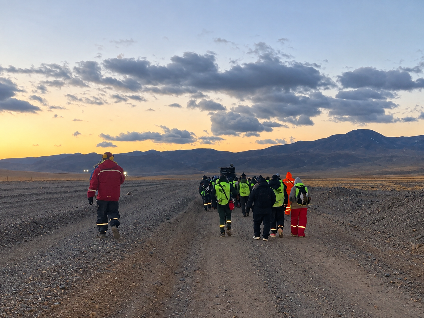 Avanza la peregrinación de Tolar Grande: Madrugada helada, nuevos caminantes y el reto de la  altura