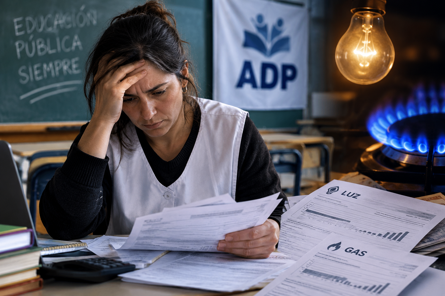 Los docentes salteños piden ayuda de emergencia al gremio ADP para pagar la luz y el gas