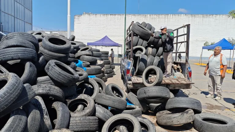 Desde que se inició  el Neumatón la Municipalidad sacó de las calles  1.800 toneladas de neumáticos sin uso
