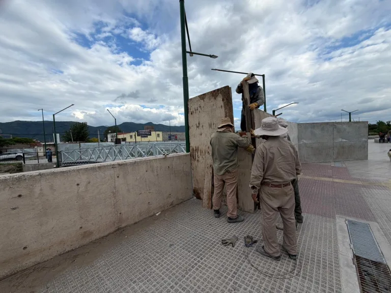 El Municipio comenzó la construcción de gaviones para reemplazar los taludes de hormigón en el canal Yrigoyen
