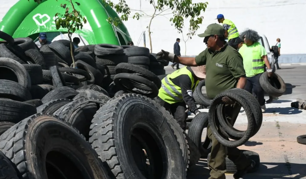 Hasta la fecha se llevan recolectadas más de 1200 toneladas de neumáticos en desuso