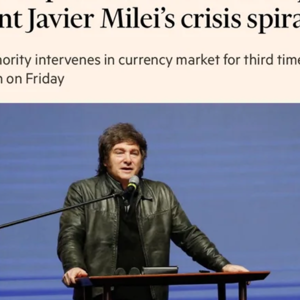 El diario Financial Times lanzó una dura crítica al plan económico del presidente Milei: 