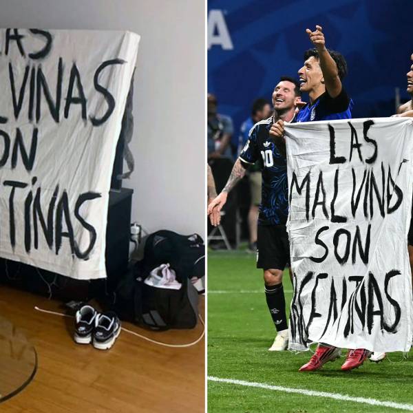 Habló el autor de la bandera de Malvinas que exhibieron  los jugadores de la selección:  “Es lo que sentimos todos los argentinos”