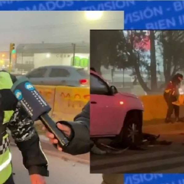 Un fuerte choque en cadena a la altura de la rotonda de Cofruthos dejó a una mujer con graves heridas