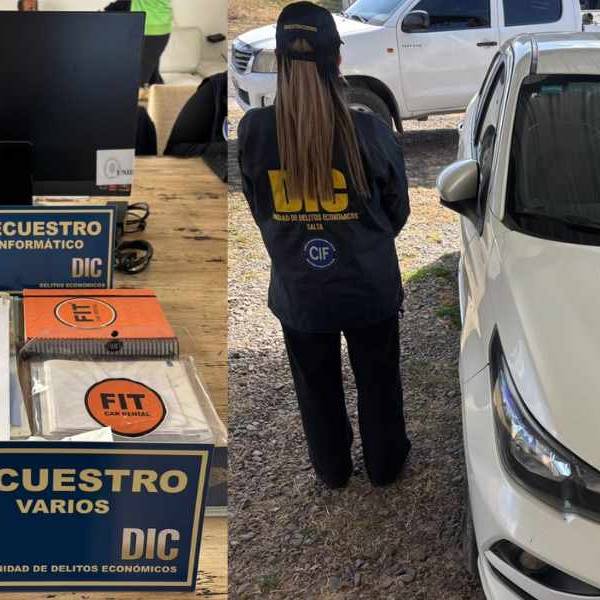 Realizaron 6 allanamientos en la ciudad de Salta por estafas reiteradas vinculadas a inversiones y alquiler de vehículos