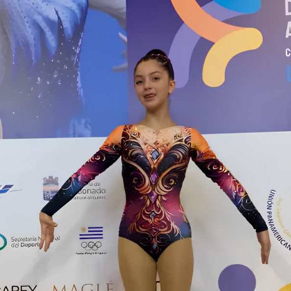 Con solo 12 años la salteña Tiziana Flores representará al país en un selectivo internacional de gimnasia aeróbica