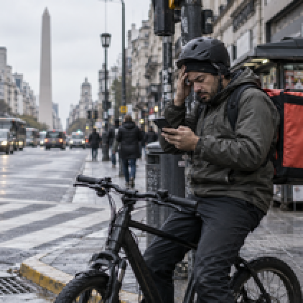 Argentina: Durante el último año, creció un 30% la cantidad de trabajadores en app de transportes y deliverys