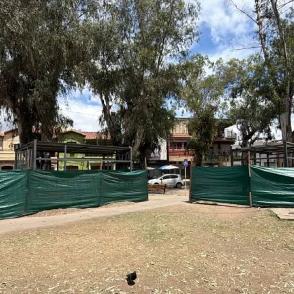 Programa “Impulso Plazas”: La Municipalidad trabaja en la puesta en valor del espacio público de la esquina San Martín y Córdoba