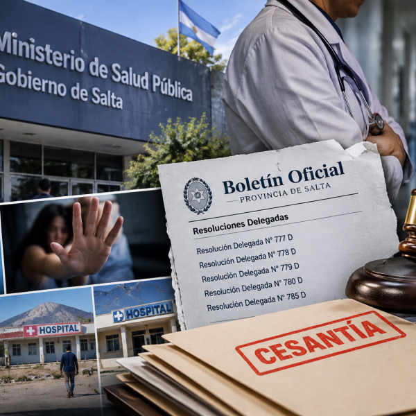 El Ministerio de Salud de Salta cesanteó a dos agentes con condenas por abuso sexual y violencia de género
