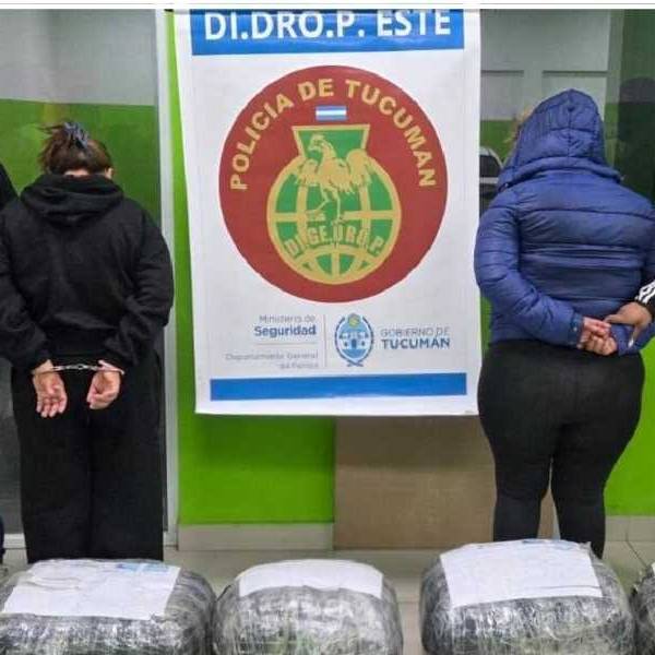 Se enviaron 48 kilos de droga en encomiendas desde Salta a Tucumán y las detuvieron cuando fueron a buscarla