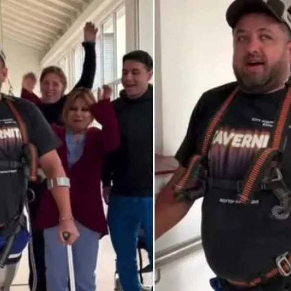 Perdió las piernas en un siniestro en la Avenida Paraguay y volvió a caminar con prótesis: 