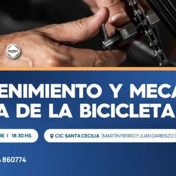 Poné a punto tu bicicleta con el curso de capacitación de mantenimiento y mecánica ligera que se realizará en el CIC de Santa Cecilia