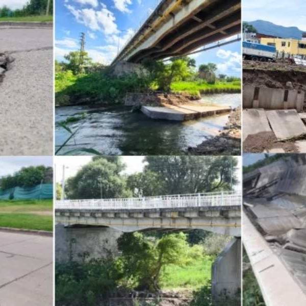 Algunas de las “mega obras” de Bettina Romero que se cayeron a pedazos: Puente del barrio Santa Lucía, Puente Ayacucho, Plaza 9 de Julio, Canal de la Avda. Yrigoyen