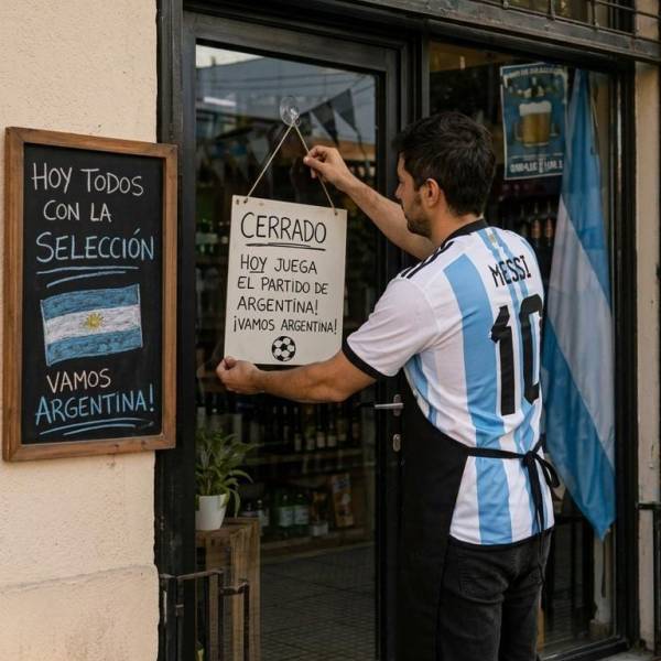 Por el partido entre Argentina e Inglaterra la mayoría de los comercios en Salta atenderán medio día